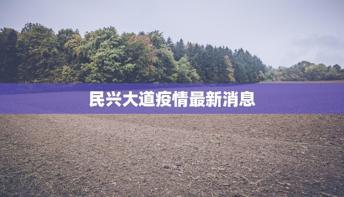 民兴大道疫情最新消息