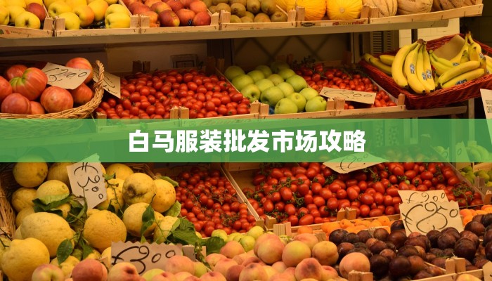 白马服装批发市场攻略 白马服装批发市场攻略